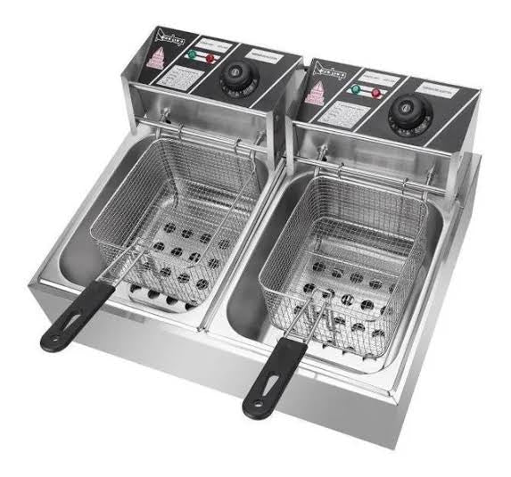 Freidora De Aceite Eléctrica Automática 12l Gran Capacidad