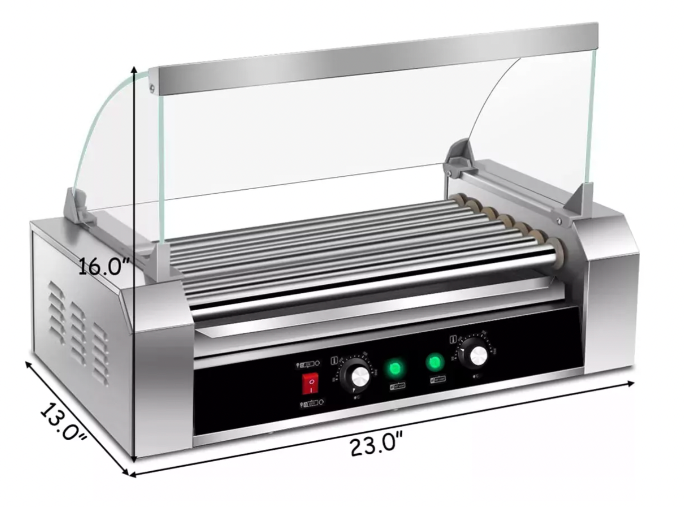 Maquina Parrilla Para Hot Dog Vitrina Comerciales Salchichas