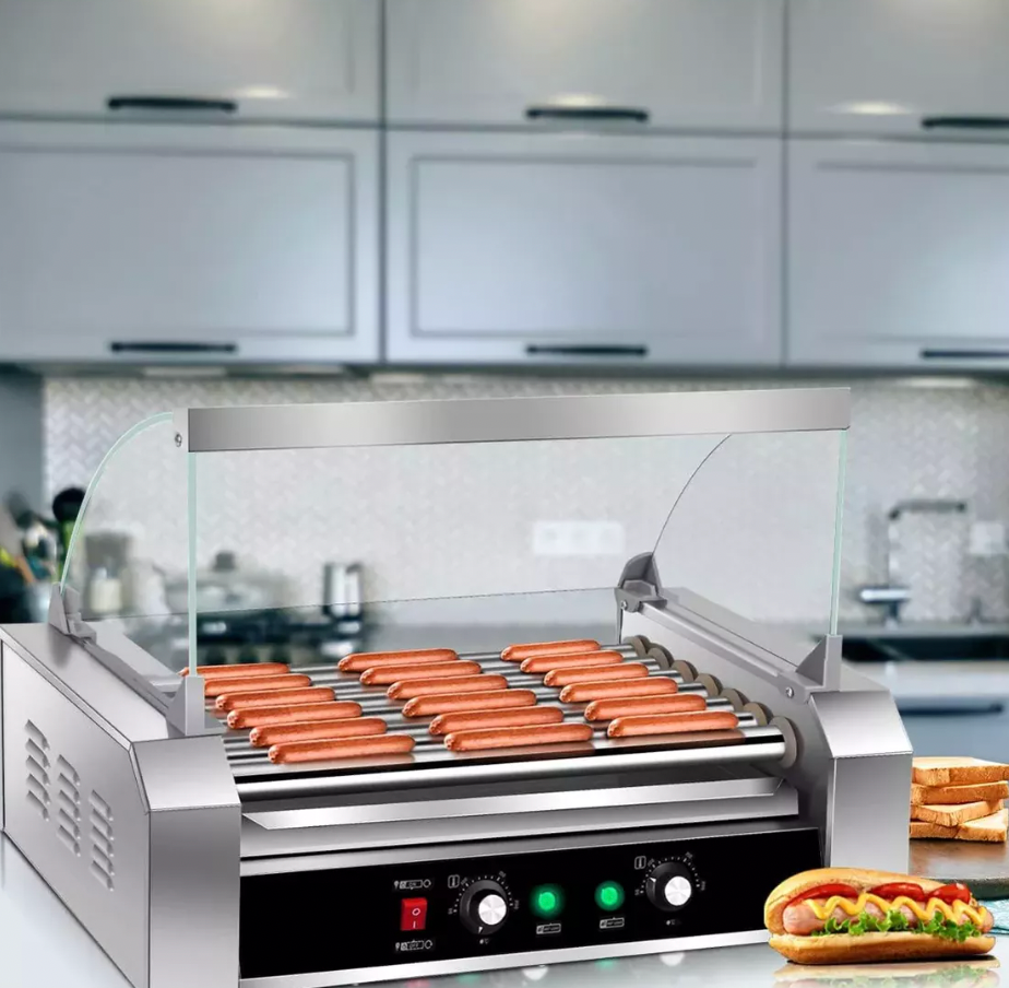 Maquina Parrilla Para Hot Dog Vitrina Comerciales Salchichas