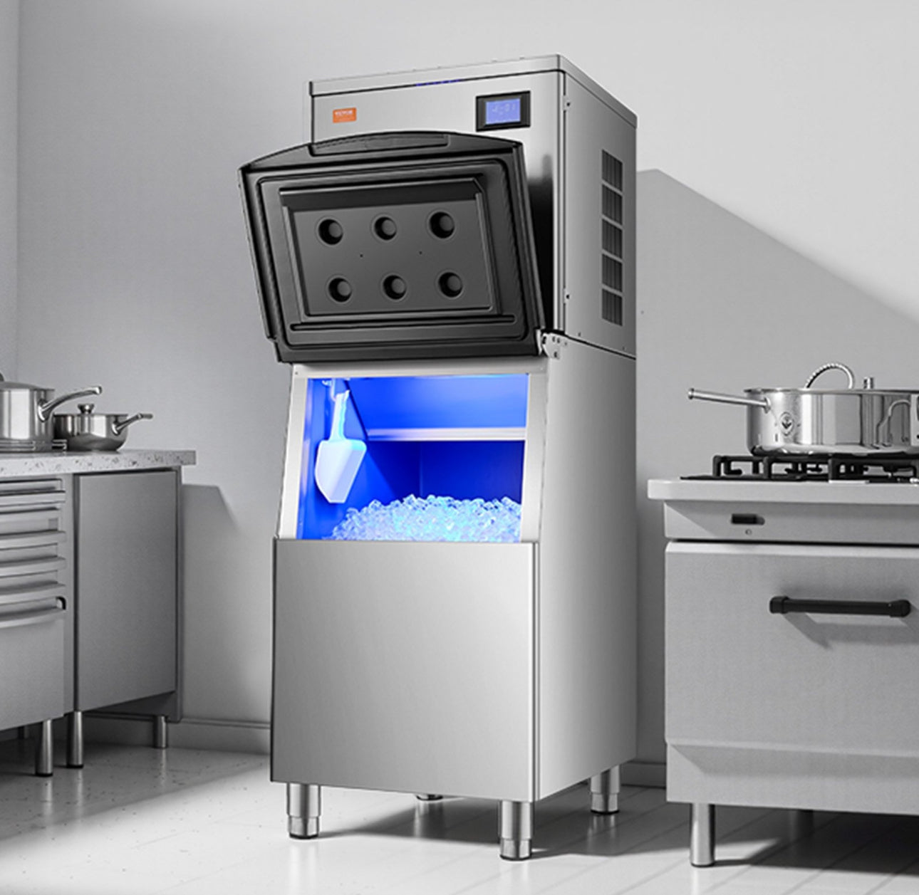 Maquina De Hielo Industrial Comercial 250kg 900w Automática