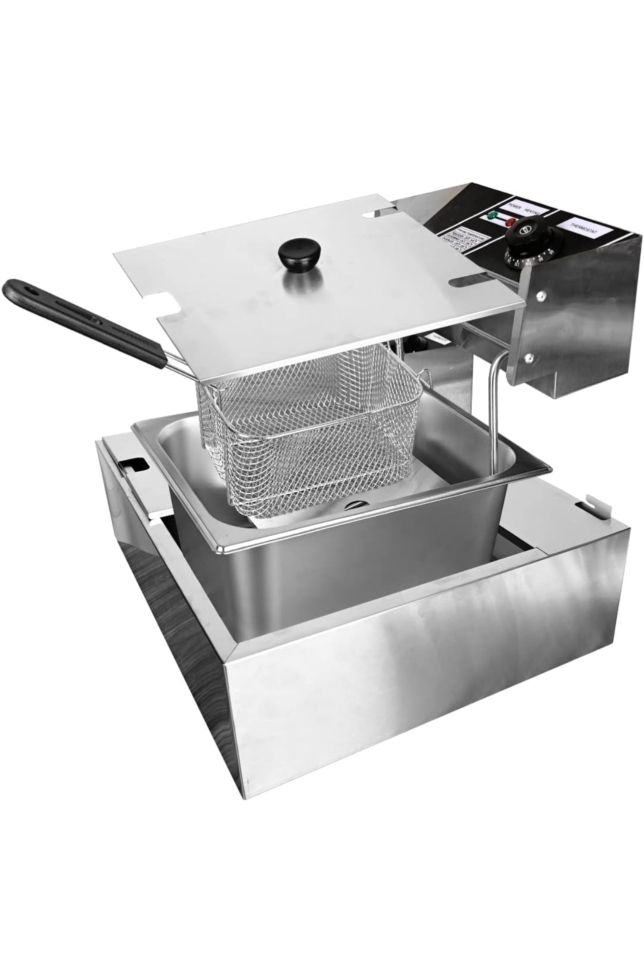 Freidora De Aceite Eléctrica Automática 12l Gran Capacidad