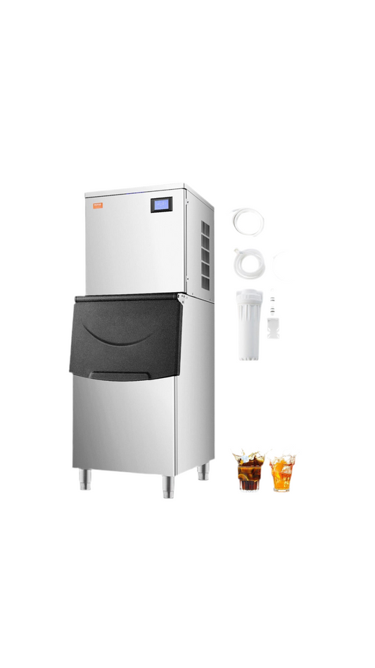 Maquina De Hielo Industrial Comercial 250kg 900w Automática