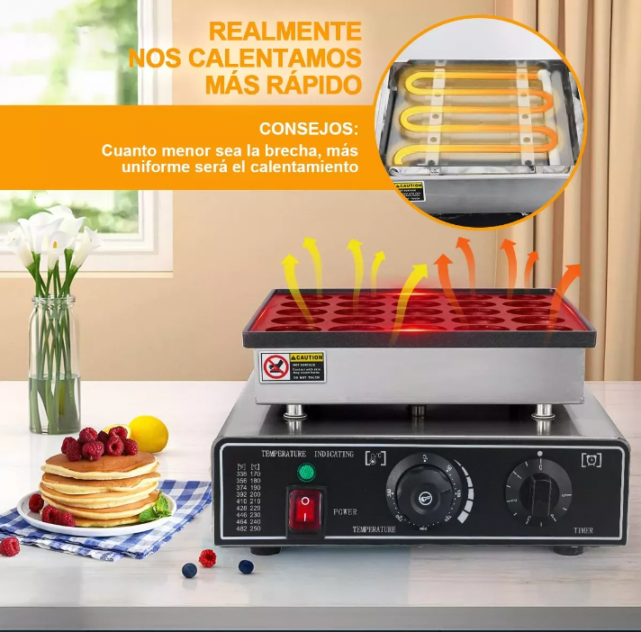 Maquina Electrica Industrial Comercial Mini Hotcakes 25pz