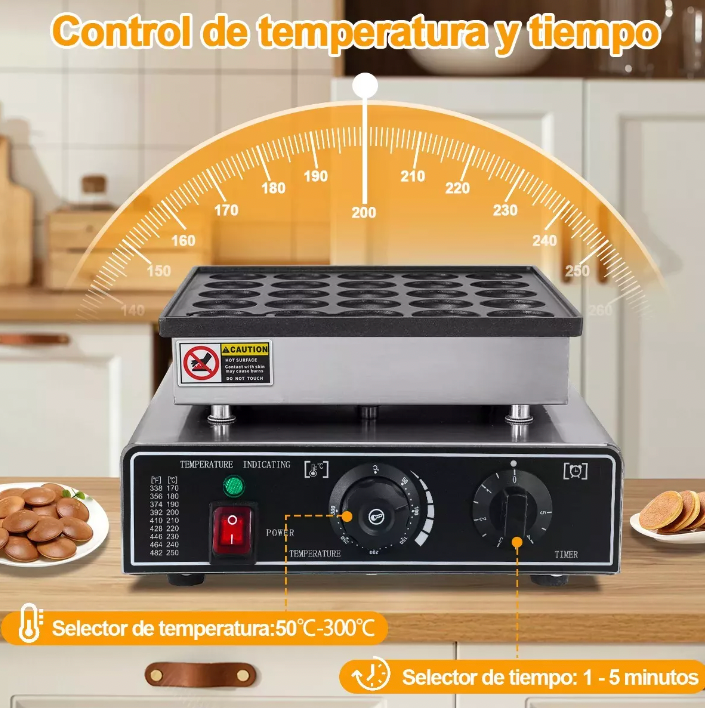 Maquina Electrica Industrial Comercial Mini Hotcakes 25pz