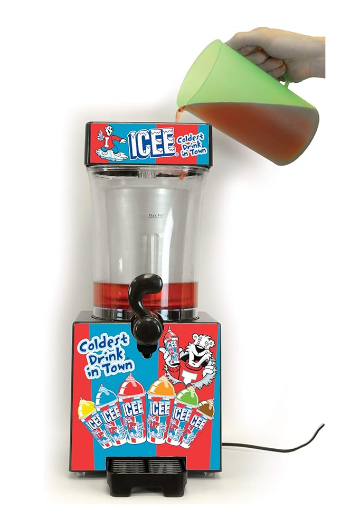 Máquina ICEE Slushie granizado, marca original, tamaño para encimera