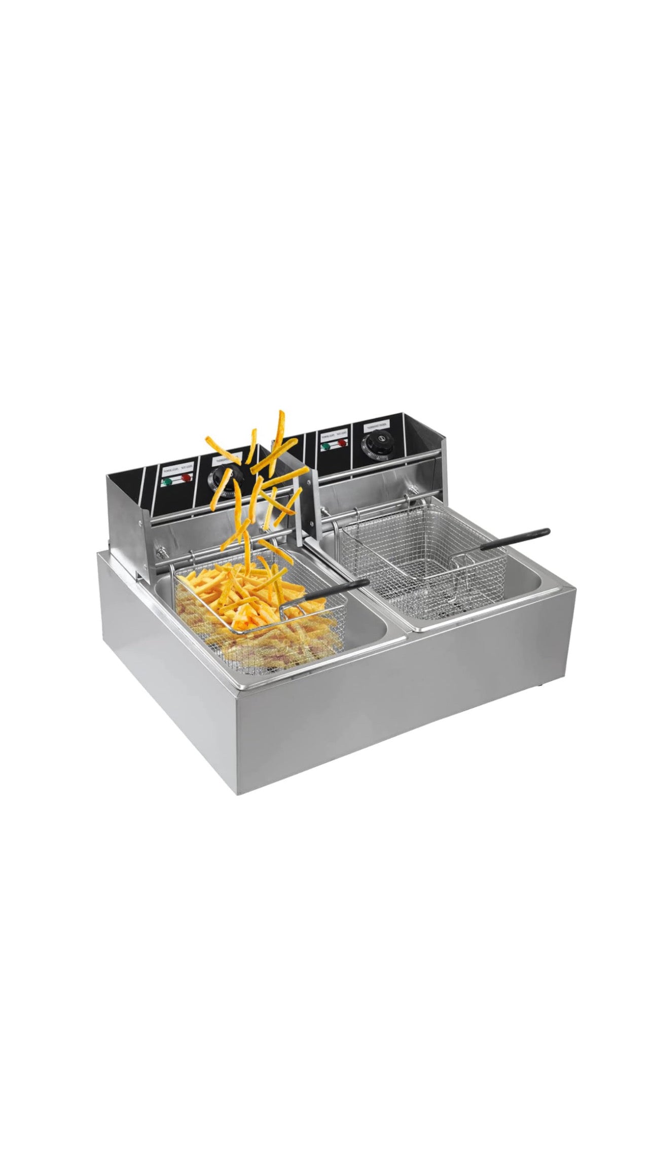 Freidora De Aceite Eléctrica Automática 12l Gran Capacidad